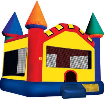 Mirror Castle Bounce House at party events.